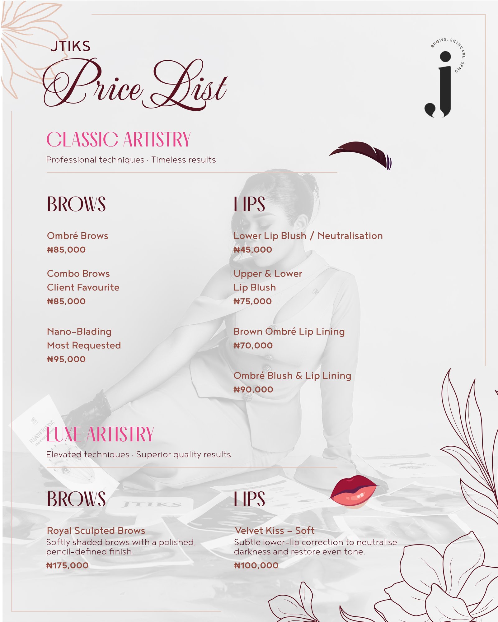 Pricing list 1